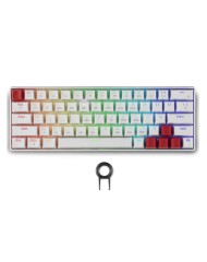 Spartan Gear Pegasus 2 Rgb Wired Wireless 63 Keys Mechanical Keyboard White