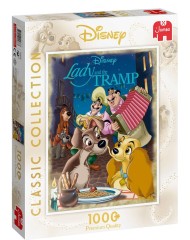 Puzzle Jumbo Disney Classic Collection Lady & The Tramp (1000pcs) (jum9486)