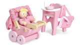 Papusa Le Toy Van Nursery Set With Baby Doll (lme044)