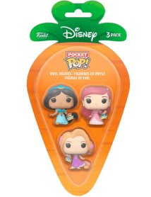 3 Pack Carrot Pocket Pop Princess Jasmine Rapunzel Ariel 