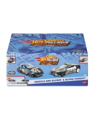 Hot Wheels: Pull-back Speeders Muscle And Blown Alpha Pursuit (hpr97)