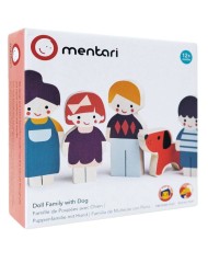 Mentari Dollhouse Family With Dog Mt7651
