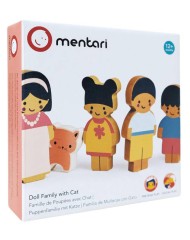 Mentari Dollhouse Family With Cat Mt7652