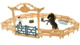  Mojo Western Animal Enclosure With Cowboy Farm Life 14 Pieces (mj-380064)