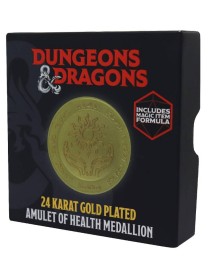 Dungeons & Dragons 24k Gold Plated Amulet Of Health Medallion 