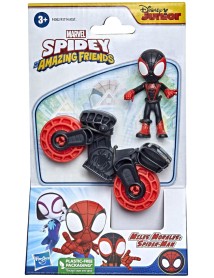 Hasbro Disney Marvel Spidey And His Amazing Friends - Miles Morales Spider-man With Bike Action Figure (f4002) 