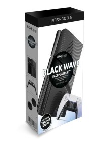 Maxx Tech Slim Faceplates + Controller Faceplates Black Wave 