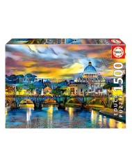 Educa 1500 Pcs St Peters Basilica & St Angelo Bridge Puzzle ( 80-19617)