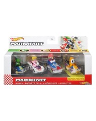 Hot Wheels - Mario Kart 4 Pack Asst. (random) (gwb38)