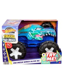 Hot Wheels Monster Trucks Power Smashers Mega-wrex Alive Rc (jbd90) 