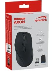 Mouse Speedlink Axon Silent & Antibacterial Rechargeable Wireless Usb A C Rubber Black