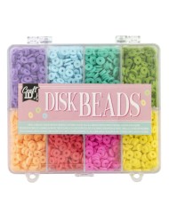 Craft ID Disc Beads 6 MM 8 Colours (cr1401/ge)