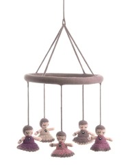 Smallstuff Mobile Crochet Babushka Old Rose