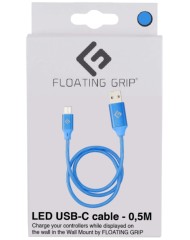 Floating Grip 0,5m Led Usb C Cable Blue