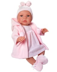 Asi Leonora Doll With Rose Warm Coat 46cm