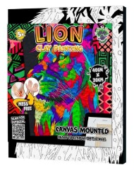 Splat Planet Clay Painting On Canvas 30x40cm Lion (777684)