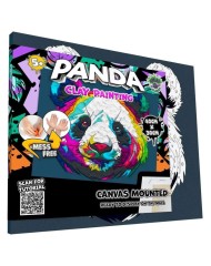 Splat Planet Clay Painting On Canvas 30x40cm Panda (777682)