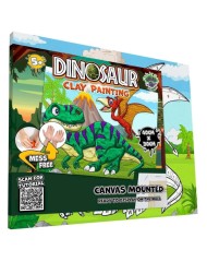 Splat Planet Clay Painting On Canvas 30x40cm Dinosaurs (777689)