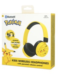 Otl Bluetooth Headset W/perental Control Pokemon Pikachu Yellow