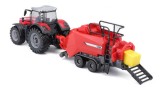  Burago Massey Ferguson 8740s 10 CM With Baler Lifter (143027)