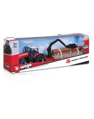 Burago Massey Ferguson 8740s 10cm With Tree Forwarder (143025)