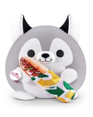 Snackles Series 1 Plush Medium Grey Wolf 35cm