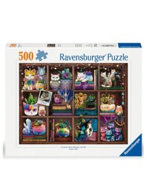 Ravensburger Puzzle Cubby Cats And Succulents 500p (12000874) 