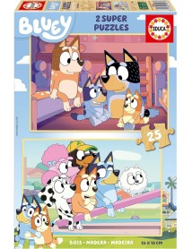 Educa Bluey 2 X 25 Puzzles Wood ( 80-19407) 