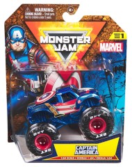 Monster Jam 1:64 Marvel Single-captain America (6071333)