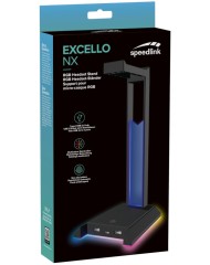 Speedlink Excello Nx Rgb Headset Stand, Usb 2.0 Hub, Black