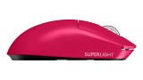  Logitech G Pro X Superlight 2 Lightspeed Gaming Mouse Magenta pentru PC