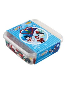 Hama Maxi Beads Christmas 600pcs + Plate 8206 In Bucket (388749) 