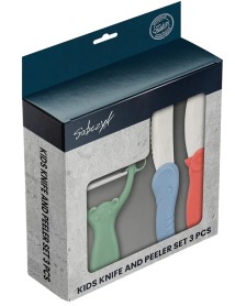 Sobczyk Junior Childrens Knife And Peeler Set 3 Pcs 