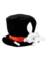 Den Goda Fen Magician Hat W. Rabbit & Wand (f3301)