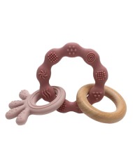 Magni Teether Bracelet Squid And Wood Appendix Dusty Rose (5566)