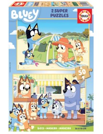 Educa Bluey 2 X 50 Puzzle Wood (80-19408) 