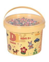 Hama MIDI Beads 10,000pcs Pastel MIX 68 (388068)