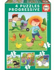 Educa Puzzle 6-9-12-16 Farm Animals (80-17145)