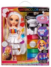Mga Entertainment Rainbow High Watercolor & Create Fashion Doll, Brown Eyes (507598) 