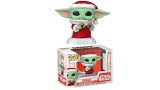 Figurina Joc Pop Star Wars Mandalorian Holiday Grogu 747 Bobble Head 9cm