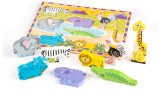 Joc Melissa & Doug Safari Chunky Puzzle 8 Pieces (50202)