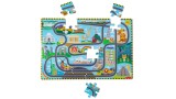  Melissa & Doug Race Around The World Tracks Floor Puzzle (31009)