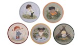  Filibabba Set Of 5 Round Puzzles Small Adventurers (fi-03321)