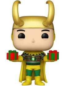 Pop Marvel Loki With Sweater Metallic Special Edition 1322 Bobble Head 9cm 