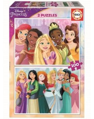 Educa 2x100 Disney Princess 2 Puzzles Wood (80-19298)