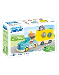 Playmobil Junior Crazy Donut Truck With Stacking And Sorting Feature (71702)