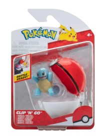 Pokemon Clip N Go Squirtle With Poke Ball Pkw3636 