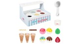  Small Wood Mini Ice Cream Shop (l40227)