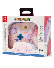 Powera Enhanced Wireless Controller Princess Peach Plaid