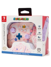 Powera Enhanced Wireless Controller Princess Peach Plaid 